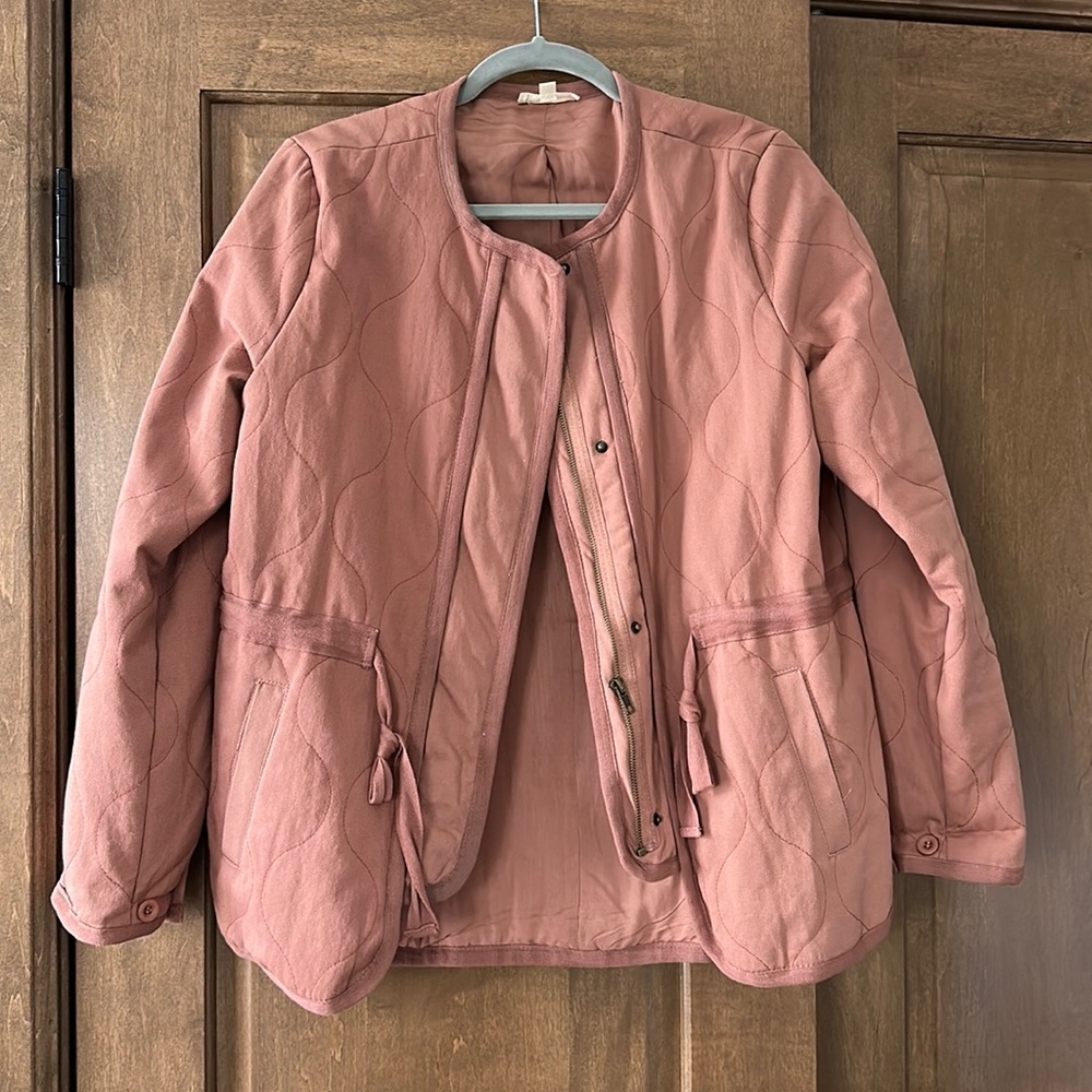 Quilted mauve jacket